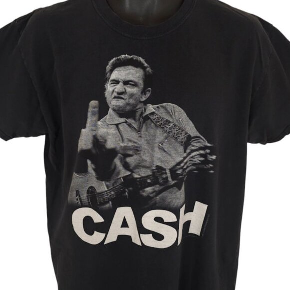 Jim Marshall Clothing Other - Johnny Cash T Shirt Mens Size Large Black Country Music Tee Jim Marshall